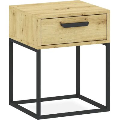 Konsimo Table de chevet scandinave - Chêne - Publicité Konsimo Table de chevet scandinave - Chêne - Publicité