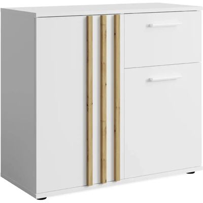 Konsimo Commode Ferio - Blanc - Publicité Konsimo Commode Ferio - Blanc - Publicité