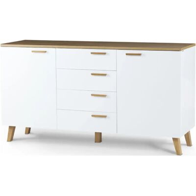 Konsimo Commode combinée bébé - Blanc - Publicité Konsimo Commode combinée bébé - Blanc - Publicité