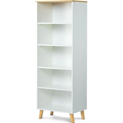 Konsimo Bibliothèque Frisk - Blanc - Publicité Konsimo Bibliothèque Frisk - Blanc - Publicité