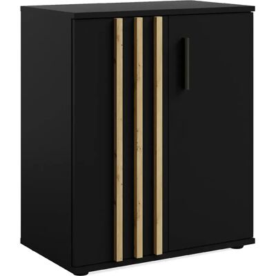 Konsimo commode FERIO - Noir - Publicité Konsimo commode FERIO - Noir - Publicité