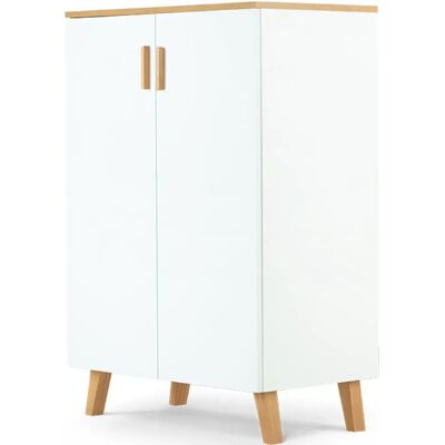 Konsimo commode bébé scandinave - Blanc - Publicité Konsimo commode bébé scandinave - Blanc - Publicité