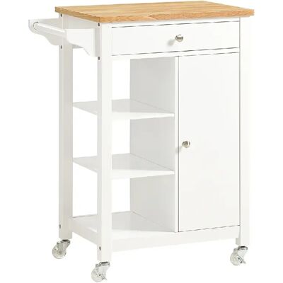 SoBuy Chariot de Service Roulant avec Rangement Blanc 46x38x85 cm - Publicité SoBuy Chariot de Service Roulant avec Rangement Blanc 46x38x85 cm - Publicité