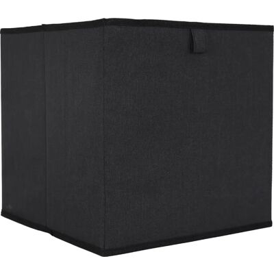 Linnea Cube de rangement - Noir - Publicité Linnea Cube de rangement - Noir - Publicité