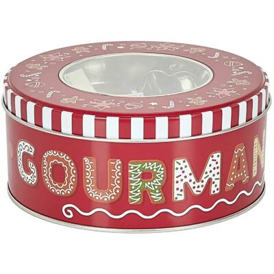 Linnea Boite de rangement en métal de Noël collection Mes petites gourmandises 1 pièce - Publicité Linnea Boite de rangement en métal de Noël collection Mes petites gourmandises 1 pièce - Publicité