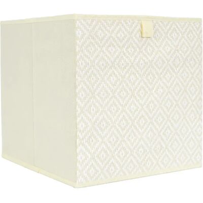 Linnea Cube de rangement - Blanc - Publicité Linnea Cube de rangement - Blanc - Publicité