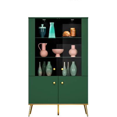 Otitec Armoire vitrine - Vert - Publicité Otitec Armoire vitrine - Vert - Publicité