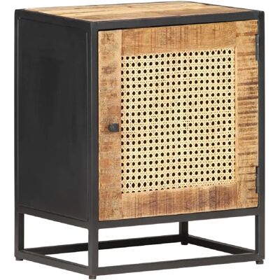 Decoshop26 Table de chevet à porte - Bois - Publicité Decoshop26 Table de chevet à porte - Bois - Publicité