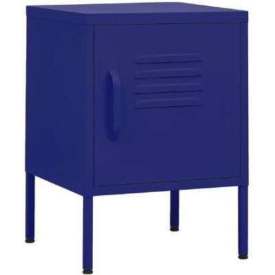 Decoshop26 Table de chevet étagère - Bleu marine - Publicité Decoshop26 Table de chevet étagère - Bleu marine - Publicité