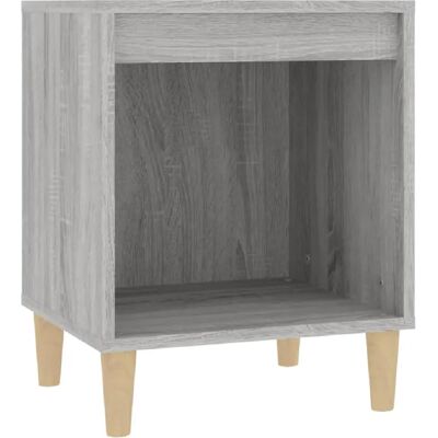 Decoshop26 Table de chevet niche - Gris - Publicité Decoshop26 Table de chevet niche - Gris - Publicité