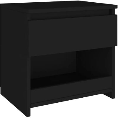 Decoshop26 table de chevet - noir - Publicité Decoshop26 table de chevet - noir - Publicité