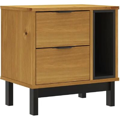 Decoshop26 Table de chevet avec 2 tiroirs et 1 compartiment ouvert 49 x 35 x 50 cm bois de pin DEC033912 - Publicité Decoshop26 Table de chevet avec 2 tiroirs et 1 compartiment ouvert 49 x 35 x 50 cm bois de pin DEC033912 - Publicité