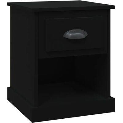 Decoshop26 Table de chevet avec tiroir et compartiment de rangement 39 x 39 x 47,5 cm bois d’ingénierie noir DEC034382 - Publicité Decoshop26 Table de chevet avec tiroir et compartiment de rangement 39 x 39 x 47,5 cm bois d’ingénierie noir DEC034382 - Publicité