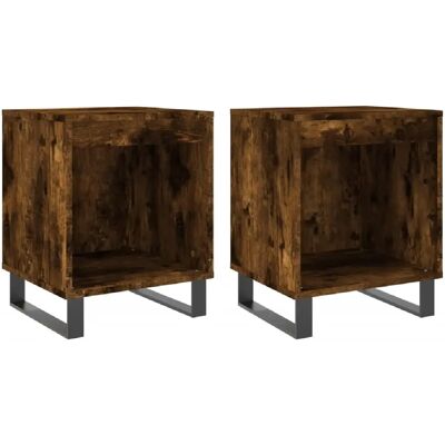 Decoshop26 lot de 2 chevets muraux à niche - Chêne - Publicité Decoshop26 lot de 2 chevets muraux à niche - Chêne - Publicité