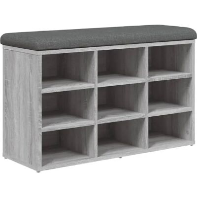 Décoshop26 - DEC024949 - Gris Sonoma - Banc de rangement - Publicité Décoshop26 - DEC024949 - Gris Sonoma - Banc de rangement - Publicité