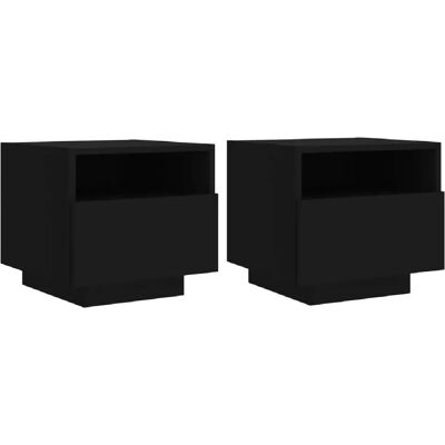 Décoshop26 - DEC032834 - Noir - Nightstand - Publicité Décoshop26 - DEC032834 - Noir - Nightstand - Publicité