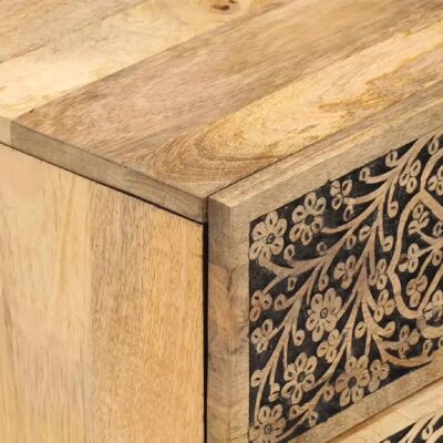Decoshop26 Lot de 2 tables de chevet rétro - Marron - Publicité Decoshop26 Lot de 2 tables de chevet rétro - Marron - Publicité