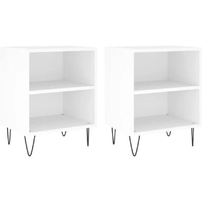 Decoshop26 Lot de 2 chevets muraux niche - Blanc - Publicité Decoshop26 Lot de 2 chevets muraux niche - Blanc - Publicité