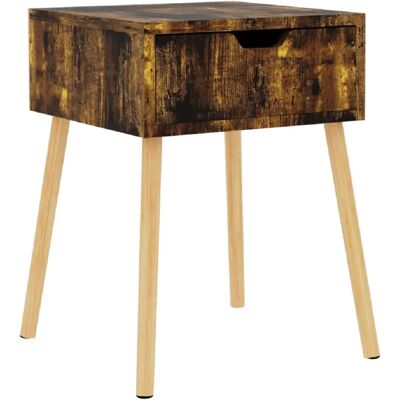 Decoshop26 Table de chevet 1 tiroir - Chêne - Publicité Decoshop26 Table de chevet 1 tiroir - Chêne - Publicité