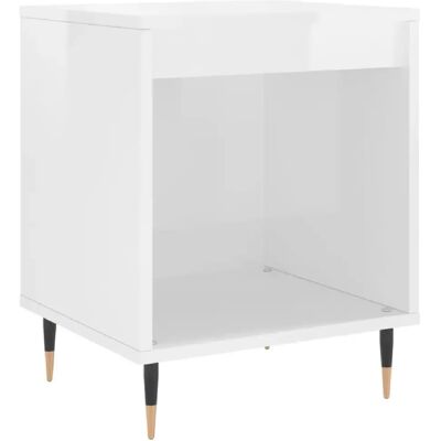 Decoshop26 Table de chevet niche - Blanc - Publicité Decoshop26 Table de chevet niche - Blanc - Publicité