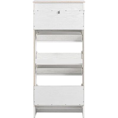 SoBuy Meuble à Chaussures FSR94-WG Blanc 53×24×118cm - Publicité SoBuy Meuble à Chaussures FSR94-WG Blanc 53×24×118cm - Publicité