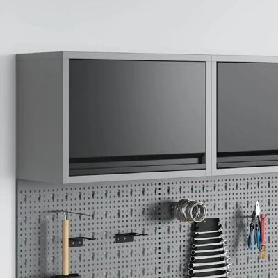 Armoire à outils mural vidaXL - 50x25x35cm, Noir - Publicité Armoire à outils mural vidaXL - 50x25x35cm, Noir - Publicité