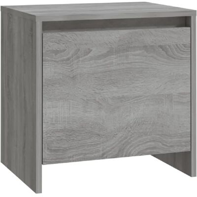 Decoshop26 Chevet avec porte - Gris - Publicité Decoshop26 Chevet avec porte - Gris - Publicité