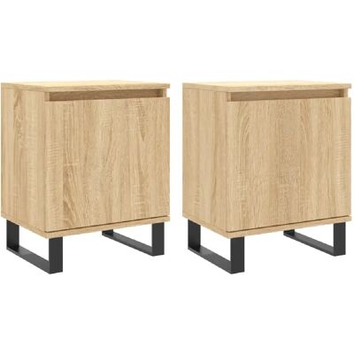 Decoshop26 Lot de 2 tables de chevet murales - Chêne - Publicité Decoshop26 Lot de 2 tables de chevet murales - Chêne - Publicité