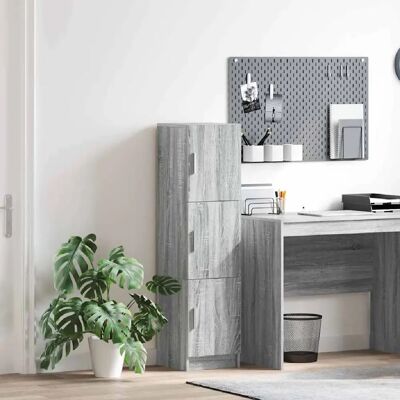 vidaXL Haut Armoire Gris Sonoma 31.5 x 32 x 122.5 cm - Publicité vidaXL Haut Armoire Gris Sonoma 31.5 x 32 x 122.5 cm - Publicité