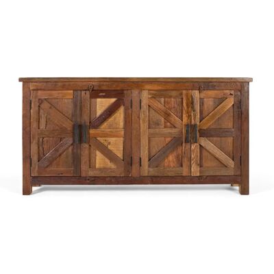 Giner y colomer Buffet rustique 4 portes - Bois - Publicité Giner y colomer Buffet rustique 4 portes - Bois - Publicité