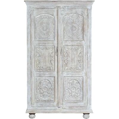 Giner Y Colomer Armoire en Bois de Mangue - 2 Portes - Finition Rustique - Publicité Giner Y Colomer Armoire en Bois de Mangue - 2 Portes - Finition Rustique - Publicité