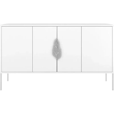 Skandica Commode buffet Merlin - Blanc - Publicité Skandica Commode buffet Merlin - Blanc - Publicité