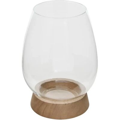 ATMOSPHERA Photophore Déco en Verre Wonj 18cm Transparent - Publicité ATMOSPHERA Photophore Déco en Verre Wonj 18cm Transparent - Publicité