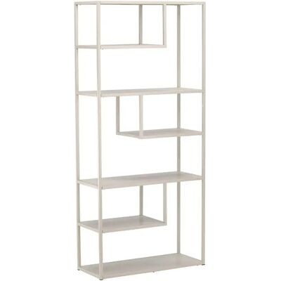 Venture Home - Bibliothèque en Acier - Beige - 188 x 85 x 35 cm - Étagère - Publicité Venture Home - Bibliothèque en Acier - Beige - 188 x 85 x 35 cm - Étagère - Publicité