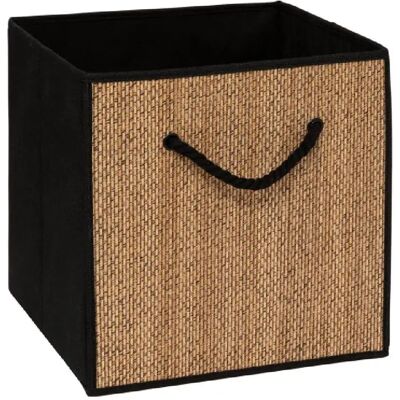 Five simply smart Boîte de rangement effet rotin - Noir - Publicité Five simply smart Boîte de rangement effet rotin - Noir - Publicité