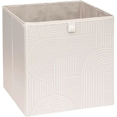 Five Simply Smart Boîte de rangement ARCHE - L. 31 x l. 31 x H. 31 cm - Beige - Publicité Five Simply Smart Boîte de rangement ARCHE - L. 31 x l. 31 x H. 31 cm - Beige - Publicité