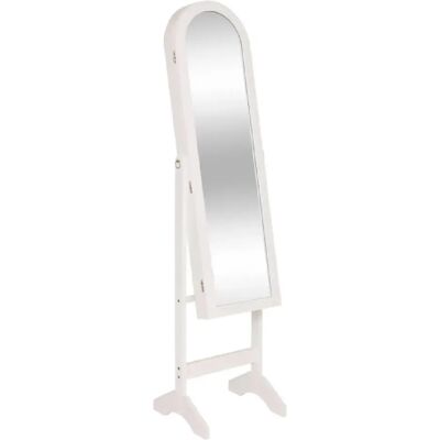Atmosphera Armoire à bijoux avec miroir - Blanc - Publicité Atmosphera Armoire à bijoux avec miroir - Blanc - Publicité