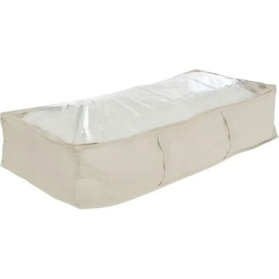 Five simply smart Housse de rangement dessous de lit - Beige - Publicité Five simply smart Housse de rangement dessous de lit - Beige - Publicité