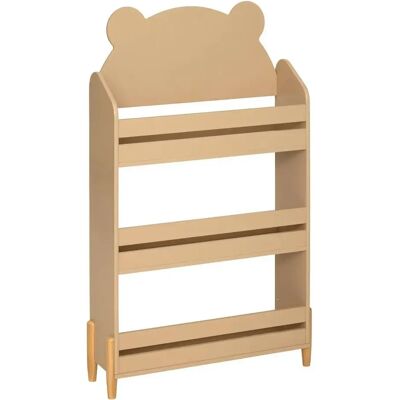 Pegane Bibliothèque enfant 3 étagères - Beige - Publicité Pegane Bibliothèque enfant 3 étagères - Beige - Publicité