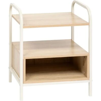 Five simply smart Table de chevet avec niche - Naturel - Publicité Five simply smart Table de chevet avec niche - Naturel - Publicité
