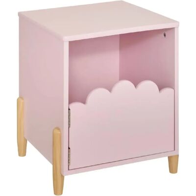 Atmosphera Table de chevet enfant - Rose - Publicité Atmosphera Table de chevet enfant - Rose - Publicité