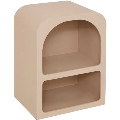 ATMOSPHERA Table de chevet 2 niches SOLEYA - Beige - Publicité ATMOSPHERA Table de chevet 2 niches SOLEYA - Beige - Publicité
