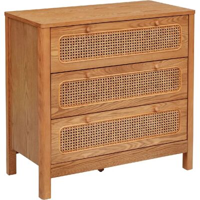 ATMOSPHERA Commode 3 tiroirs TIRIA - Marron - Publicité ATMOSPHERA Commode 3 tiroirs TIRIA - Marron - Publicité