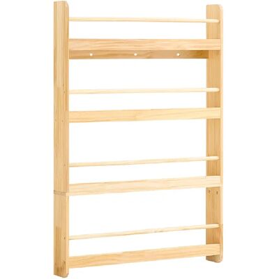 SoBuy Étagère murale Montessori naturel 80x12x118 cm KMB08-N - Publicité SoBuy Étagère murale Montessori naturel 80x12x118 cm KMB08-N - Publicité