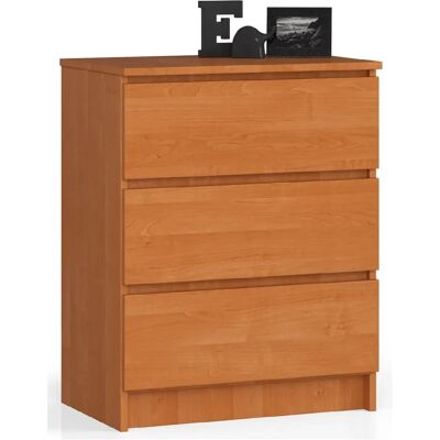 Akord Commode 3 tiroirs - Bois - Publicité Akord Commode 3 tiroirs - Bois - Publicité