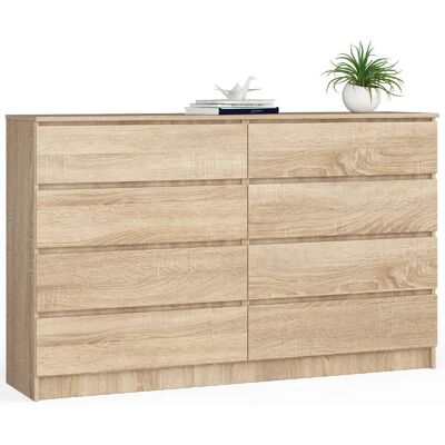 Akord Commode 8 tiroirs - Chêne sonoma - Publicité Akord Commode 8 tiroirs - Chêne sonoma - Publicité