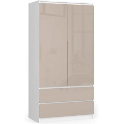Akord Armoire penderie chambre - Blanc - Publicité Akord Armoire penderie chambre - Blanc - Publicité