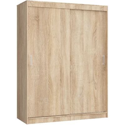Akord Armoire coulissante 2 portes - Chêne Sonoma - Publicité Akord Armoire coulissante 2 portes - Chêne Sonoma - Publicité