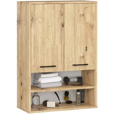 Akord Armoire Murale 2 Portes 1 Tiroir Chêne Artisan 64X30X94 - Publicité Akord Armoire Murale 2 Portes 1 Tiroir Chêne Artisan 64X30X94 - Publicité