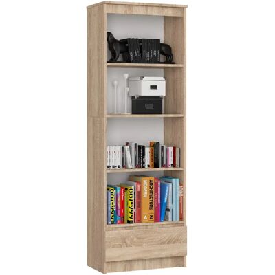 Akord Étagère Chêne Sonoma 60X35X180 - Publicité Akord Étagère Chêne Sonoma 60X35X180 - Publicité